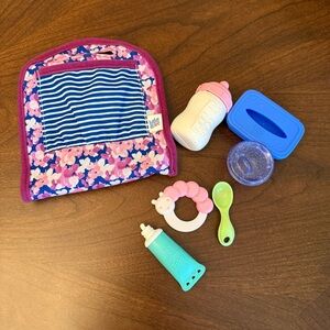 Baby Alive Diapering Accessories LOT & Misc. Feeding Items